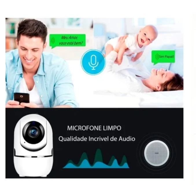 Babá Eletrônica Câmera Wiffi Visão Noturna Infravermelho