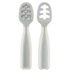 Colher 2 Estágios Buba Treinamento Auto Alimentação Cinza Para Bebês buba