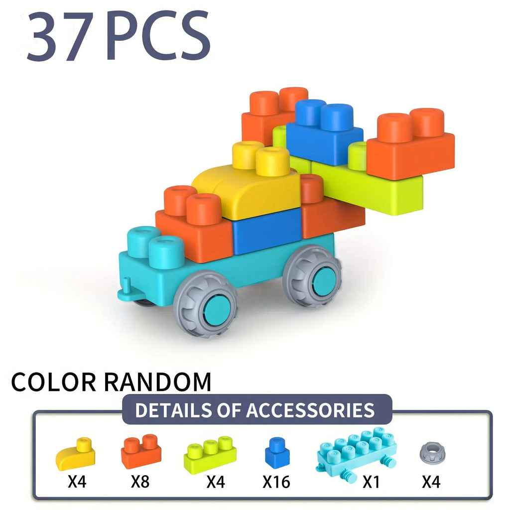 Blocos de Montar Macios para Bebês – Educativos e Seguros