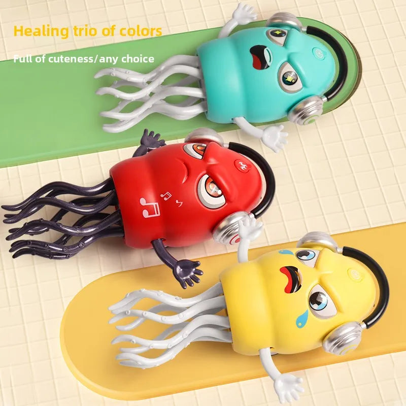 Polvo Dançante Inteligente com Sensor, Luz e Música