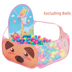 Cercadinho Infantil Dobrável com Piscina de Bolinhas e Cesta de Basquete – 120cm