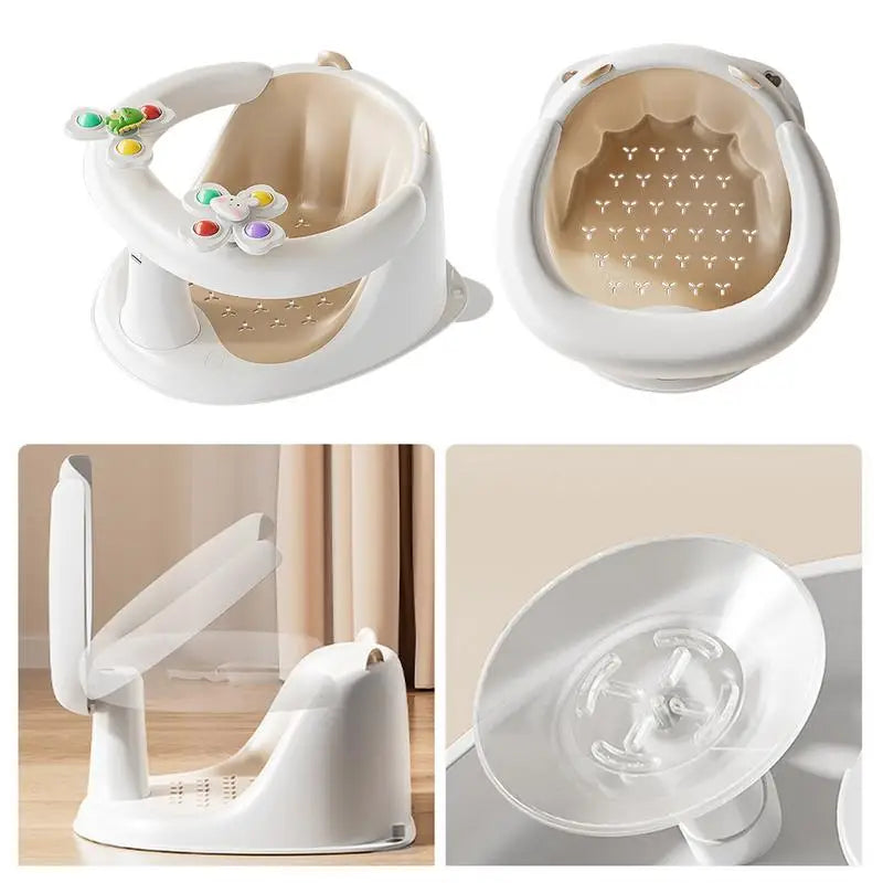Cadeira de Banho Infantil Antiderrapante para Bebês (1 a 3 Anos)