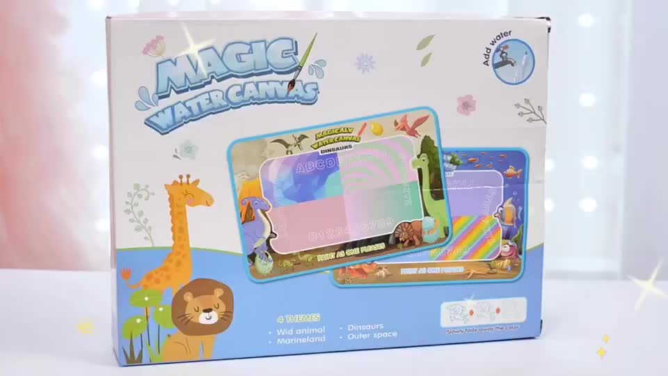 Tapete De Desenho De Água Grande 100x150cm Brinquedo Doodle Placa De Pintura Infantil Com 3 Canetas Mágicas Educativo