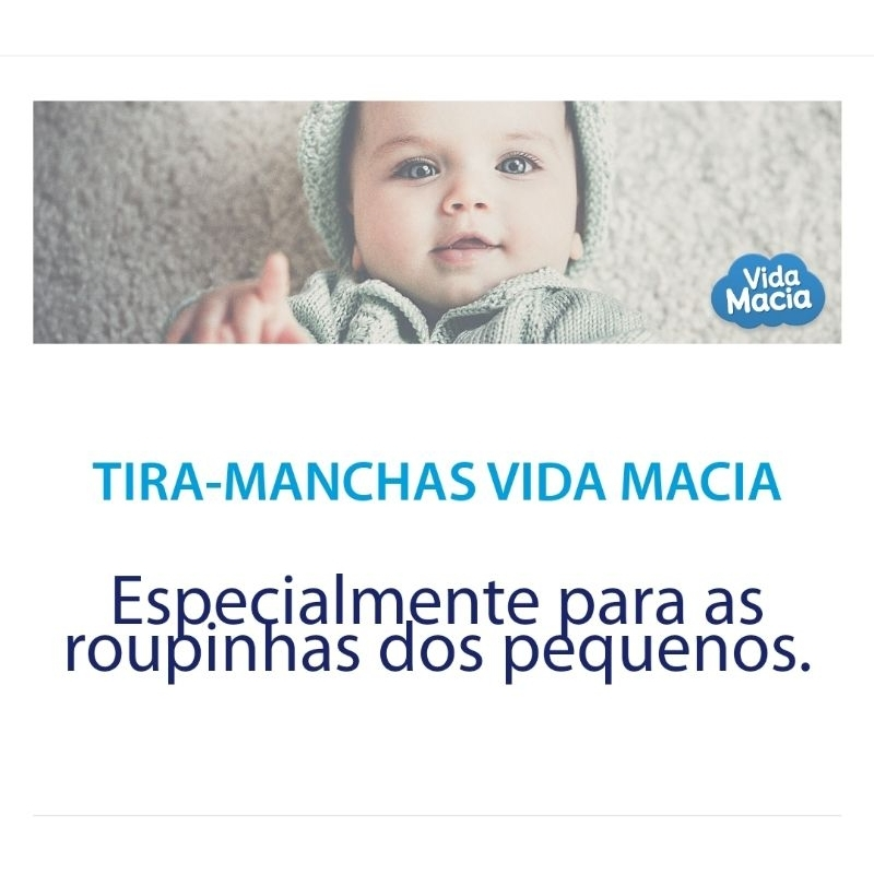 Tira Manchas Hipoalergênico Para Roupas De Bebe Bebê Vida Macia De 500 Ml no