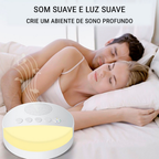 Aparelho Máquina de ruído branco Calmante Bebê Sono Relaxamento USB Recarregável luz noturna