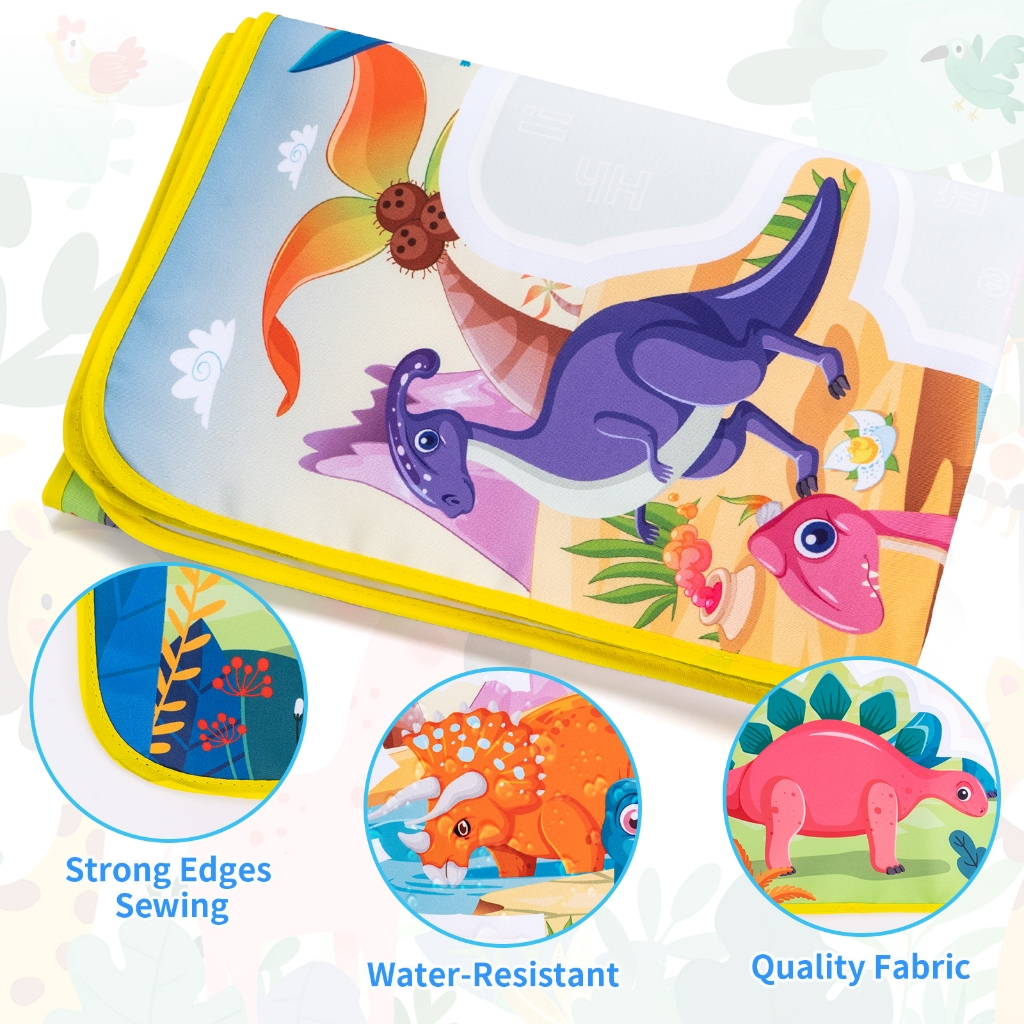 Tapete De Desenho De Água Grande 100x150cm Brinquedo Doodle Placa De Pintura Infantil Com 3 Canetas Mágicas Educativo