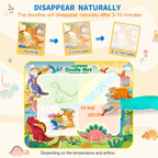 Tapete De Desenho De Água Grande 100x150cm Brinquedo Doodle Placa De Pintura Infantil Com 3 Canetas Mágicas Educativo