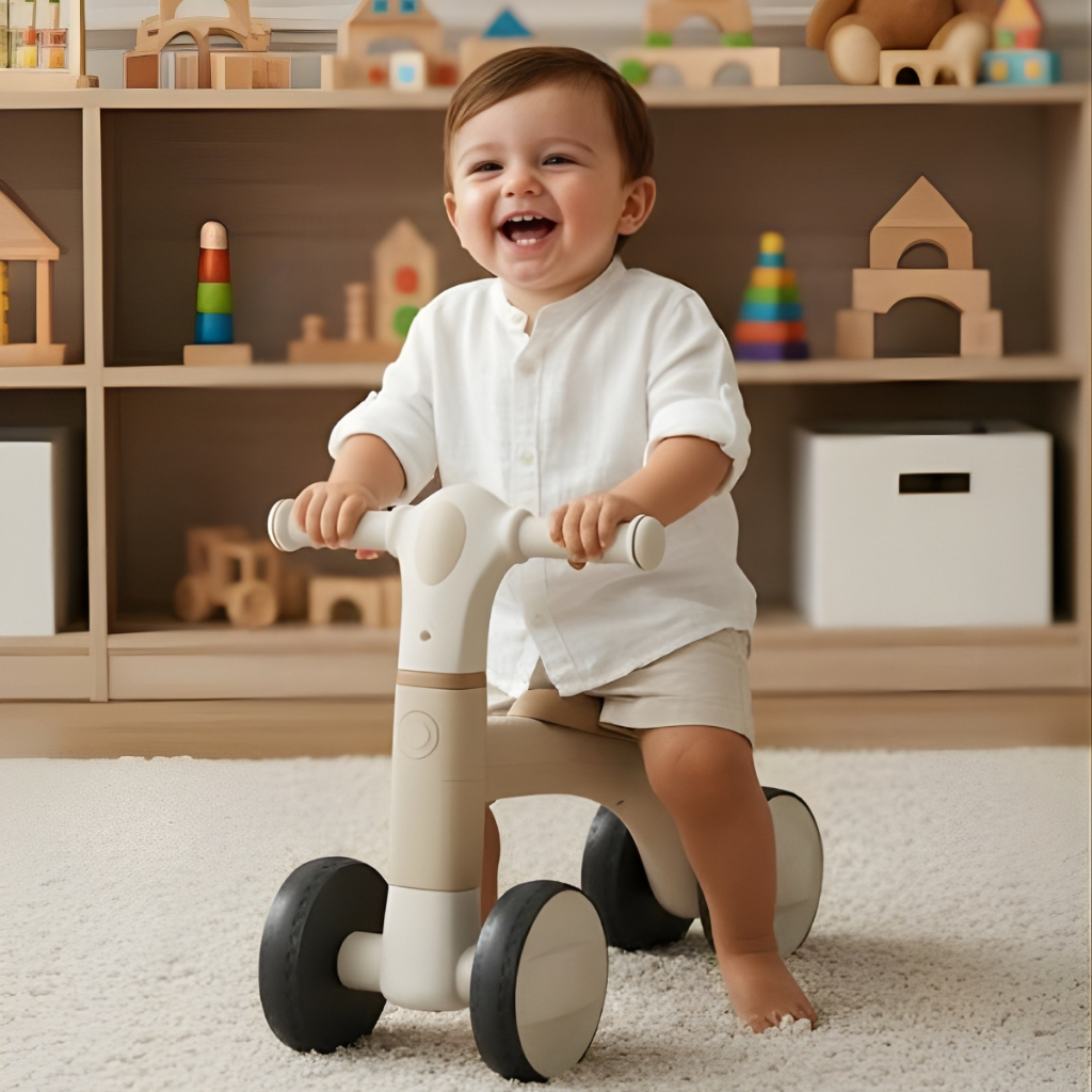 Andador Bebê Infantil Bicicleta De Equilibro sem Pedal Com Som E Luz Até 24kg