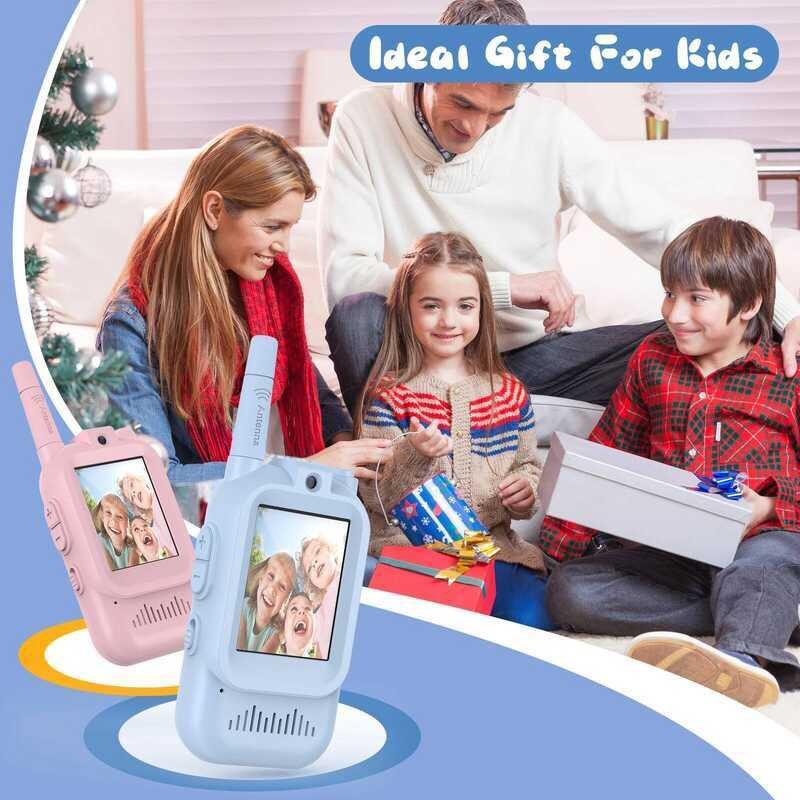 R$20 off  Walkie-talkie Infantil com Vídeo | Brinquedo Intercomunicador Carregável