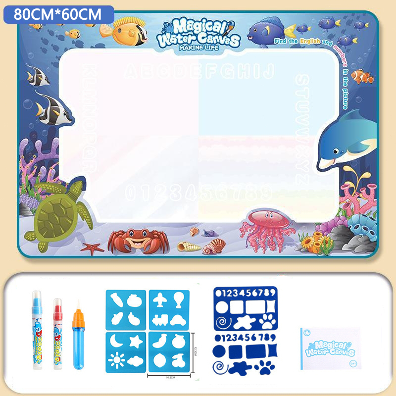 Tapete Mágico de Desenho com Água – Reutilizável e Sem Sujeira