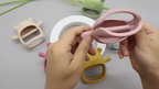 Brinquedos De silicone Para Dentição Bebês Com Mais De 3 Meses , Mordedor De Pulso À Prova De Queda , Mastigar , Sem BPA