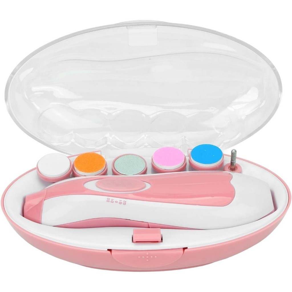 Lixa de Unha Elétrico Aparador Cortador Para Bebê Infantil Com Estojo ES