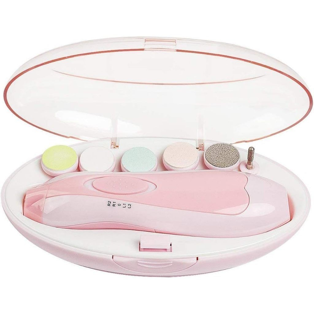 Lixa de Unha Elétrico Aparador Cortador Para Bebê Infantil Com Estojo ES