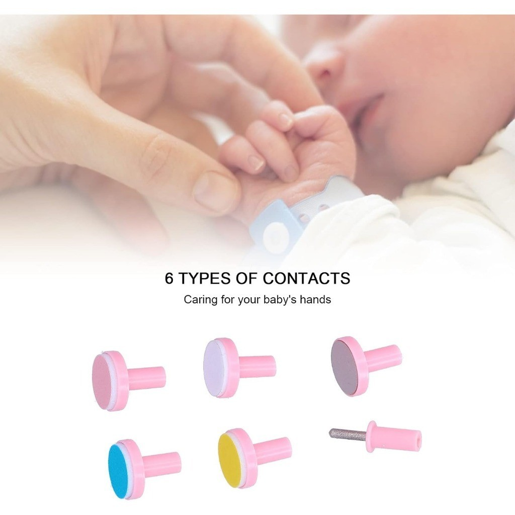 Lixa de Unha Elétrico Aparador Cortador Para Bebê Infantil Com Estojo ES