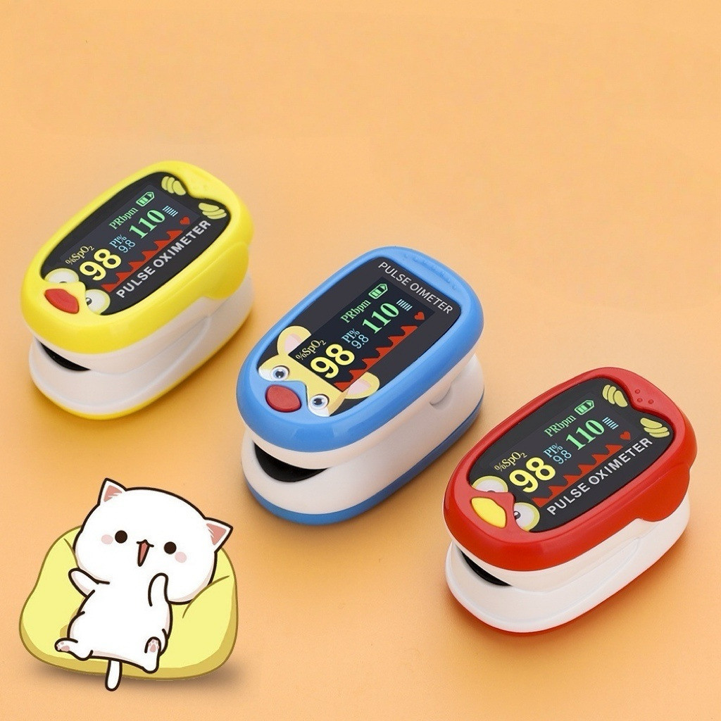 Oxímetro Infantil Digital Recarregável com Display Colorido