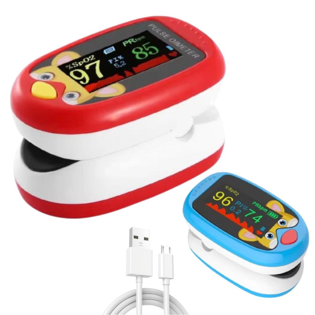 Oxímetro Infantil Neonatal Pediátrico De Dedo Digital Crianças Medidor Oxigênio Recarregável Pulse Yihan